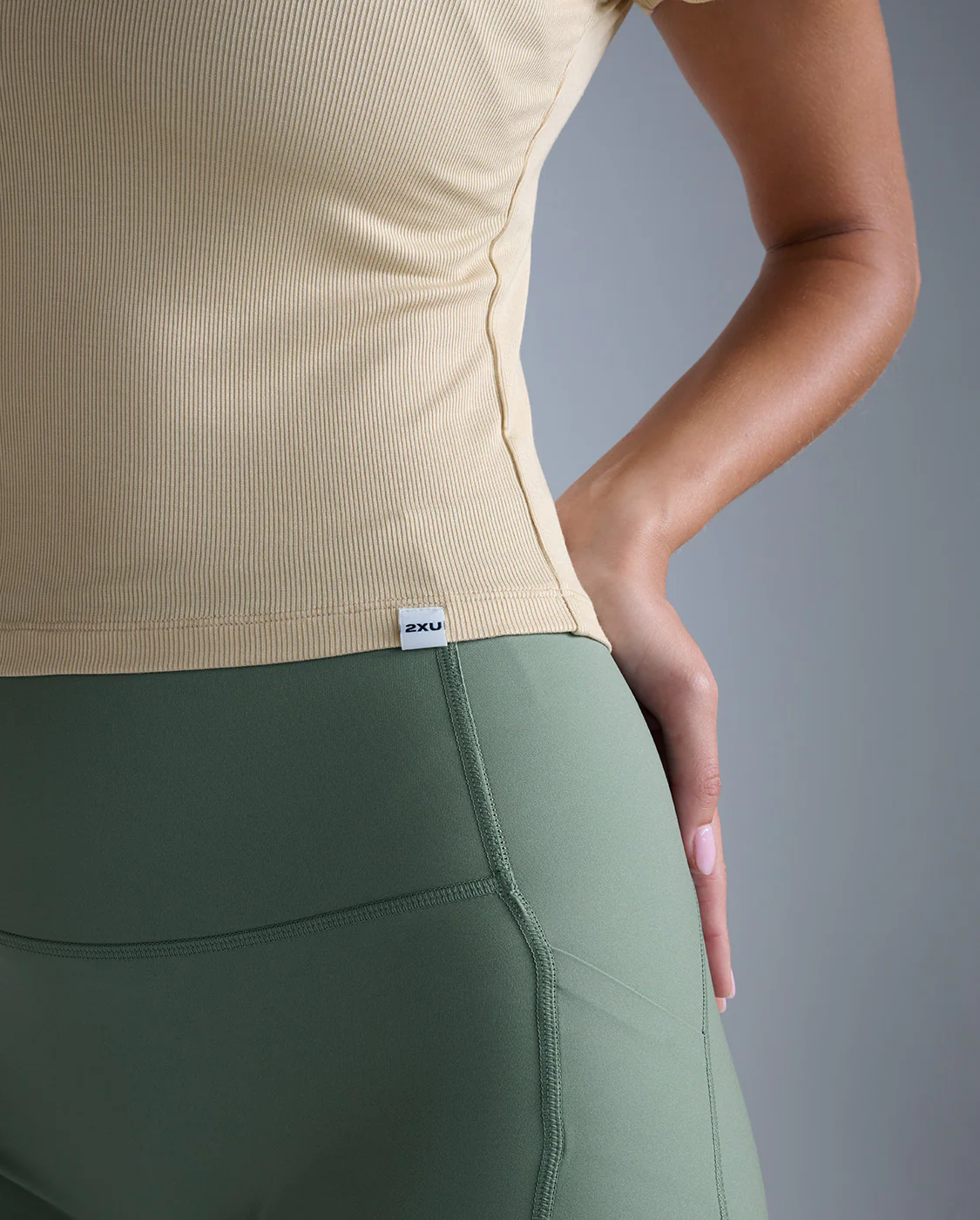 Fluid Modal Ribbed Crop Tee - Image 3