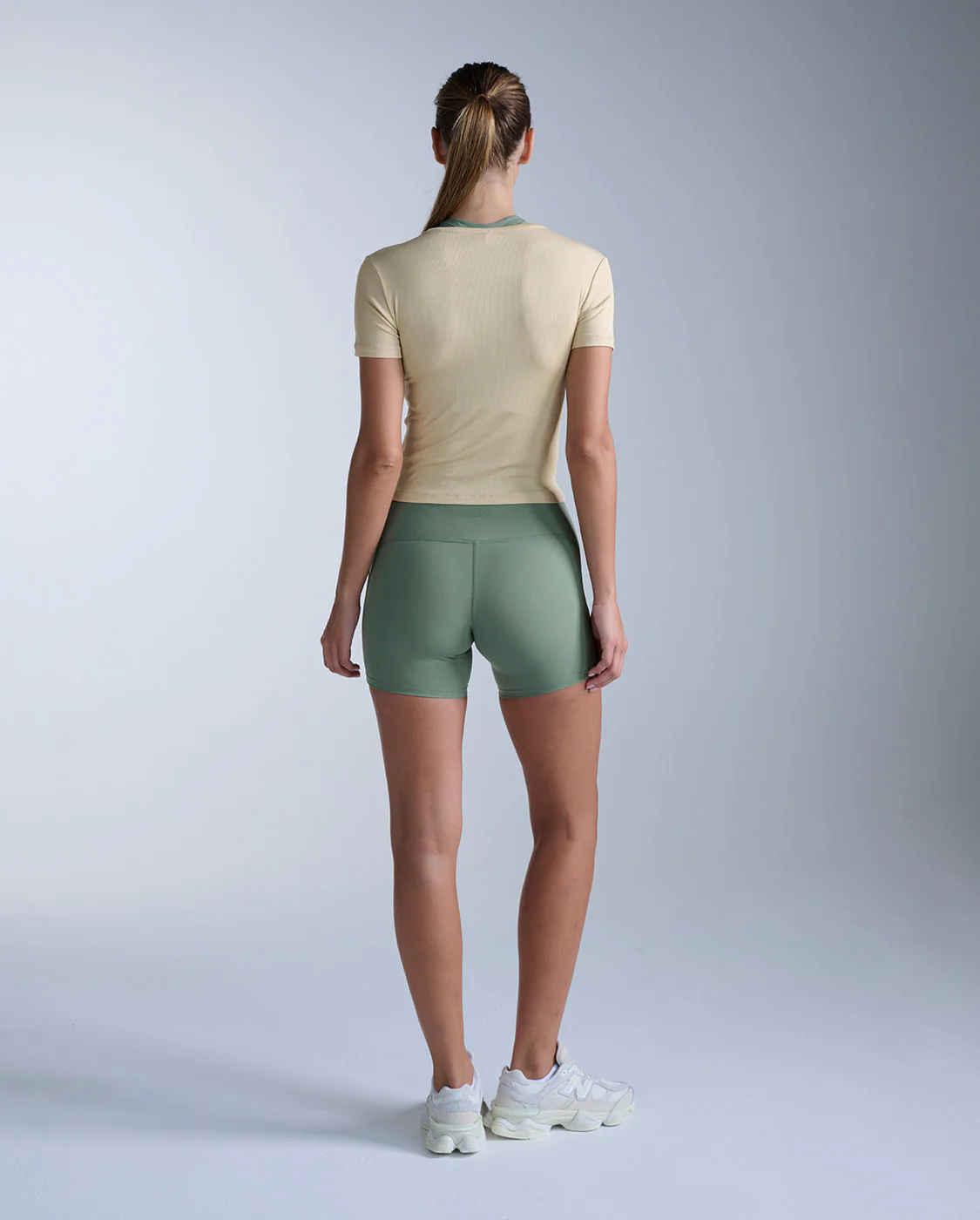 Fluid Modal Ribbed Crop Tee - Image 7