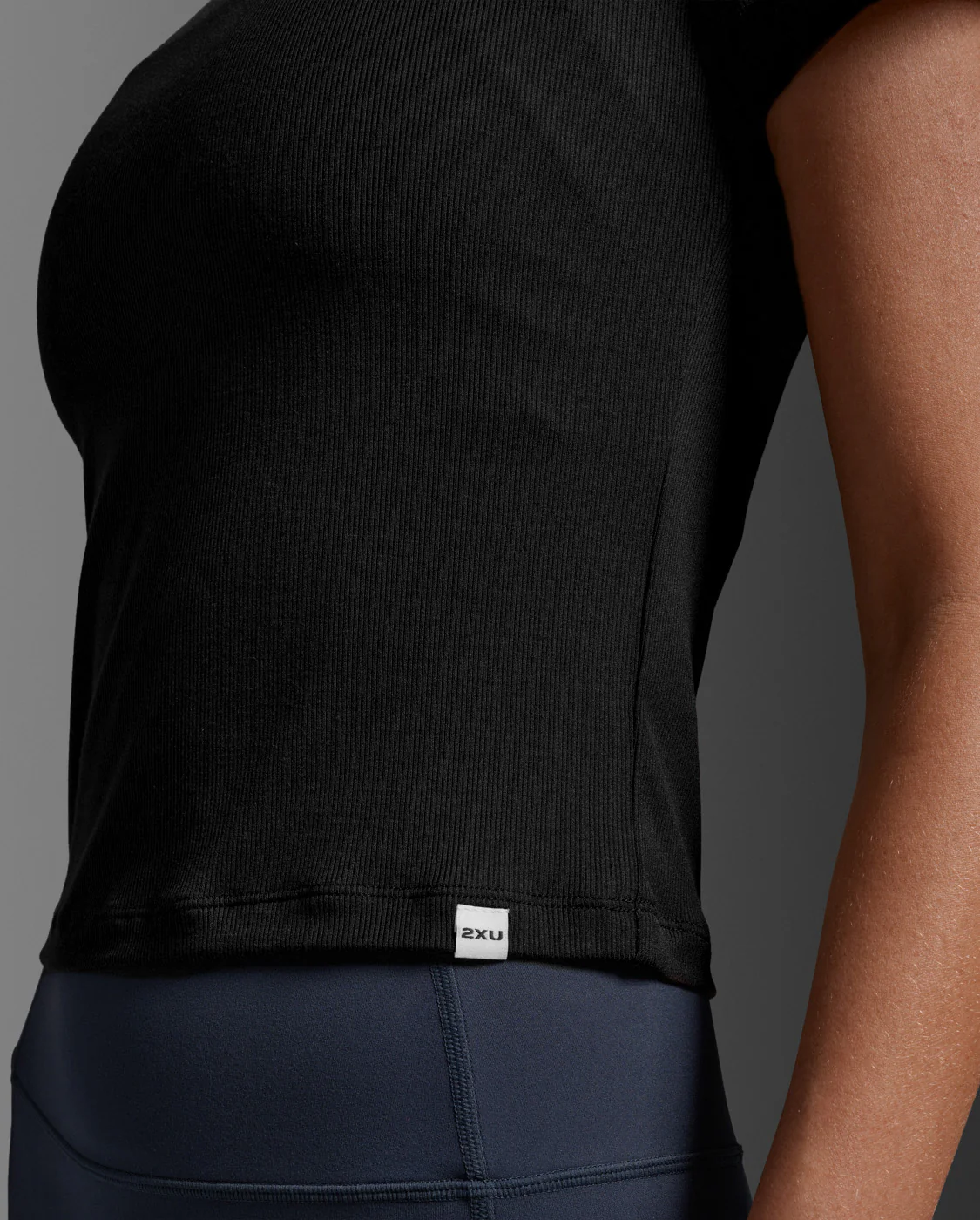 Fluid Modal Ribbed Crop Tee - Image 4
