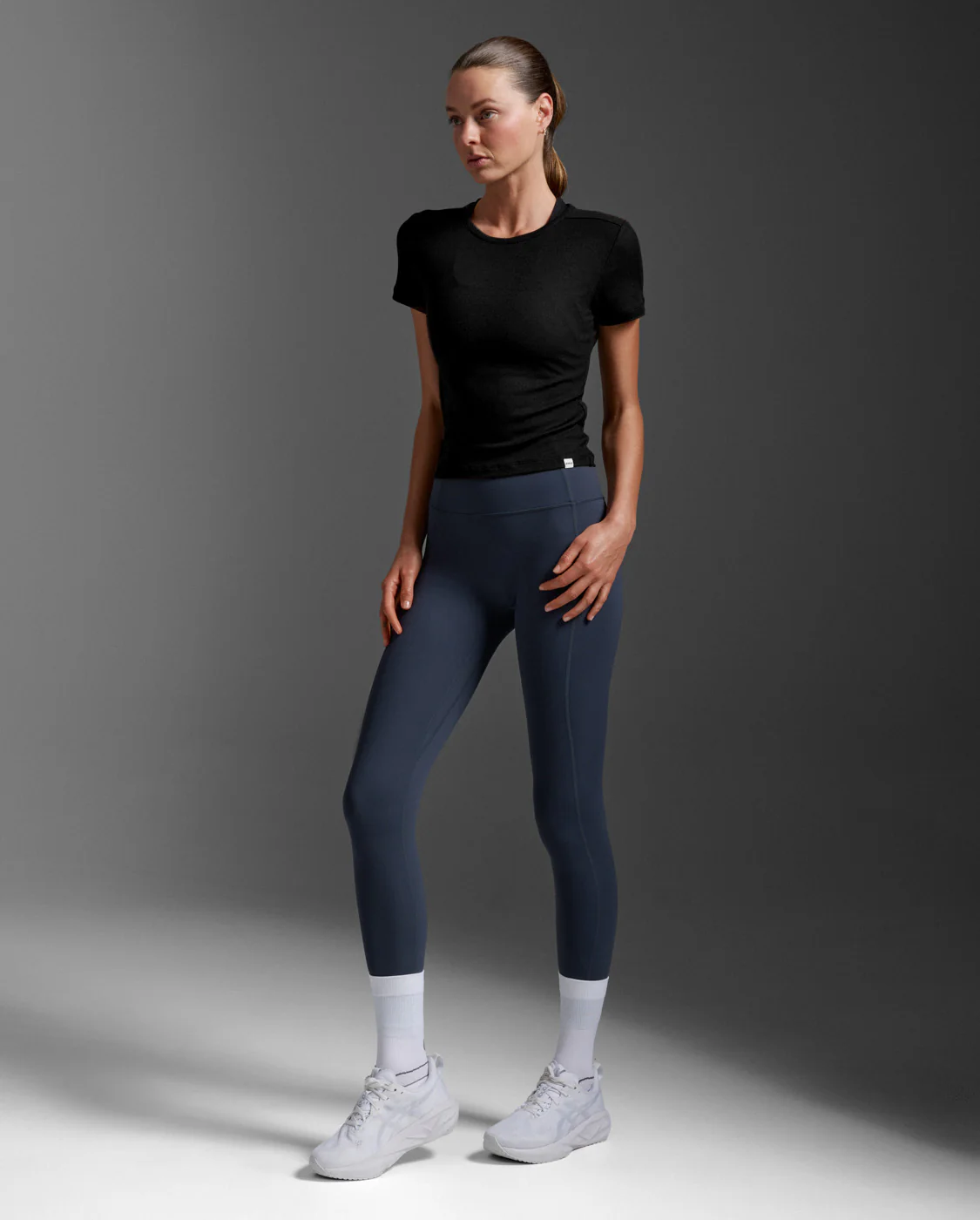 Fluid Modal Ribbed Crop Tee - Image 7
