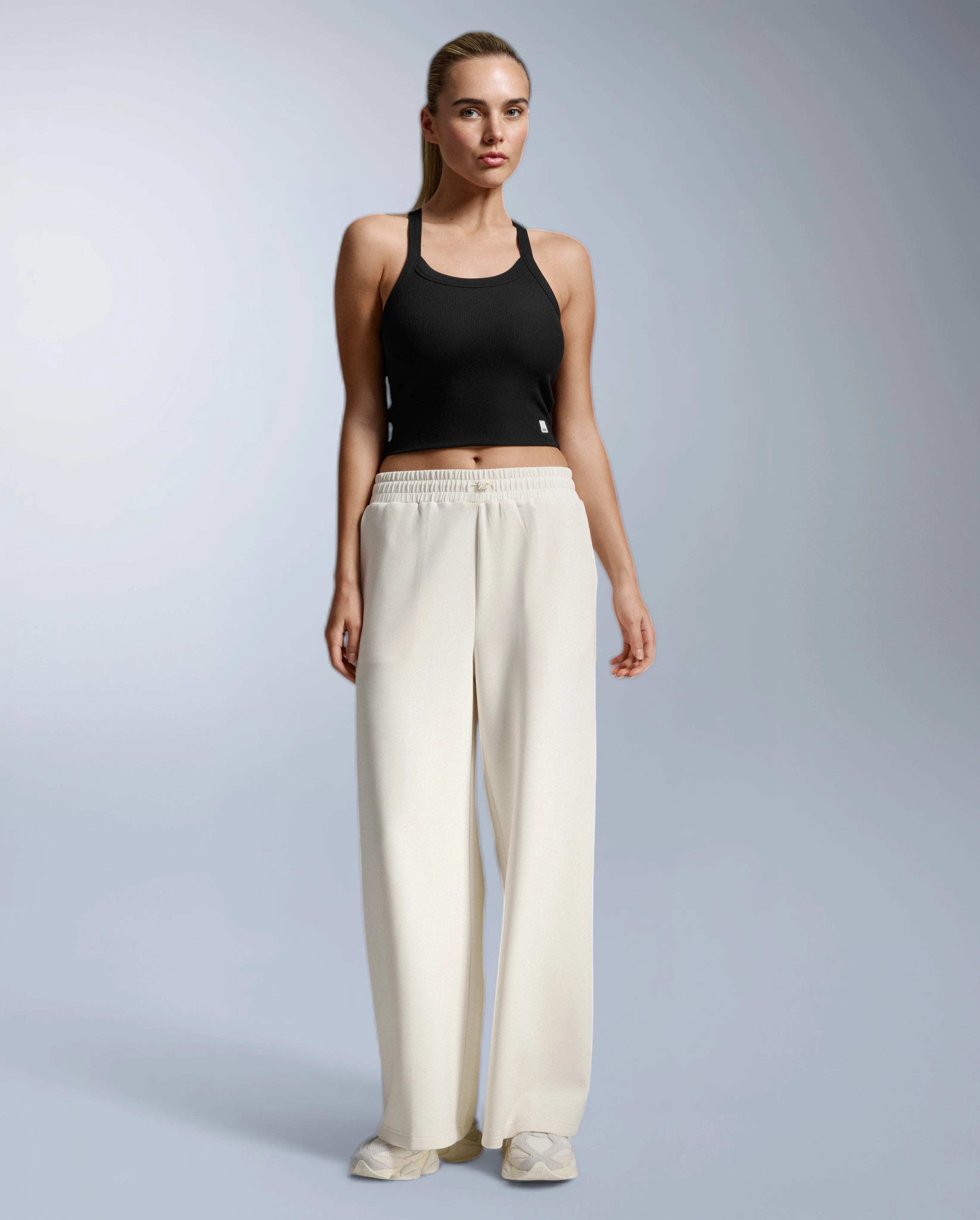 Fluid Tencel Ribbed Crop Singlet - Image 4