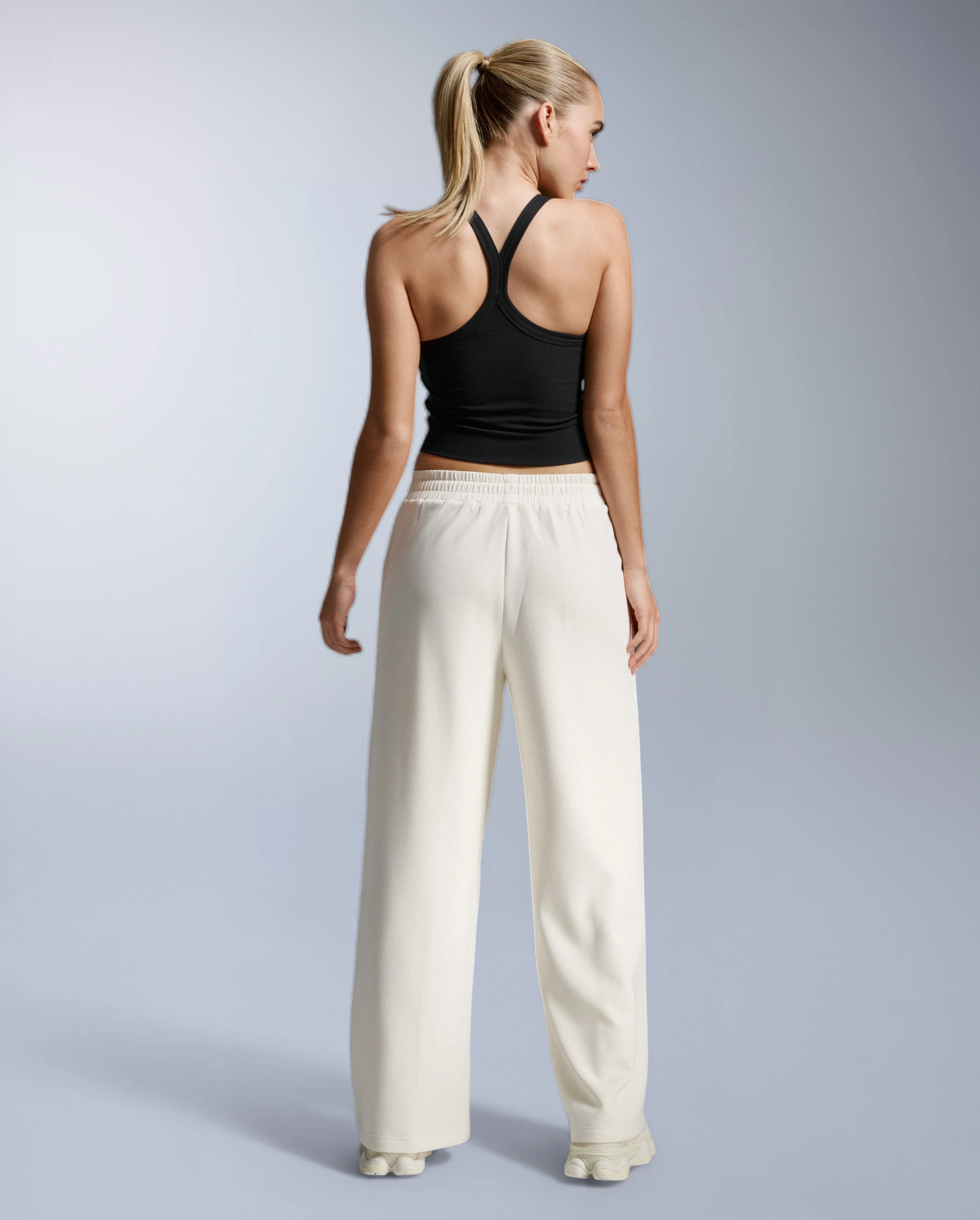 Fluid Tencel Ribbed Crop Singlet - Image 7