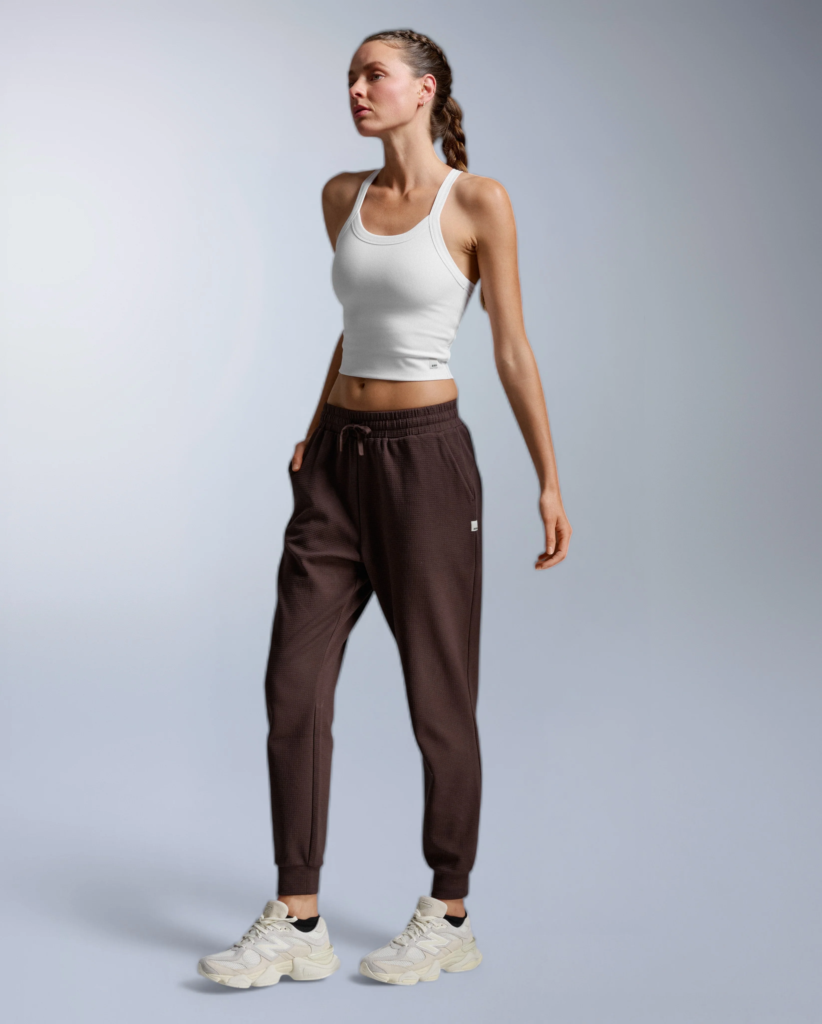 Fluid Tencel Ribbed Crop Singlet - Image 4