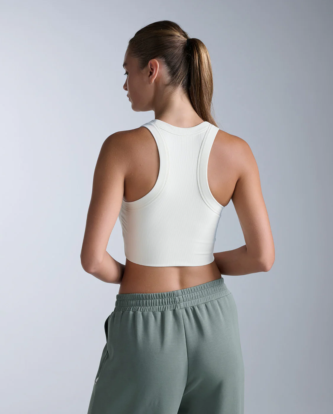 Fluid Tencel Ribbed Crop Tank - Image 4