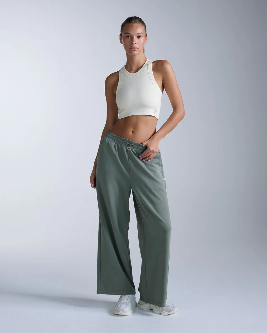 Fluid Tencel Ribbed Crop Tank - Image 5