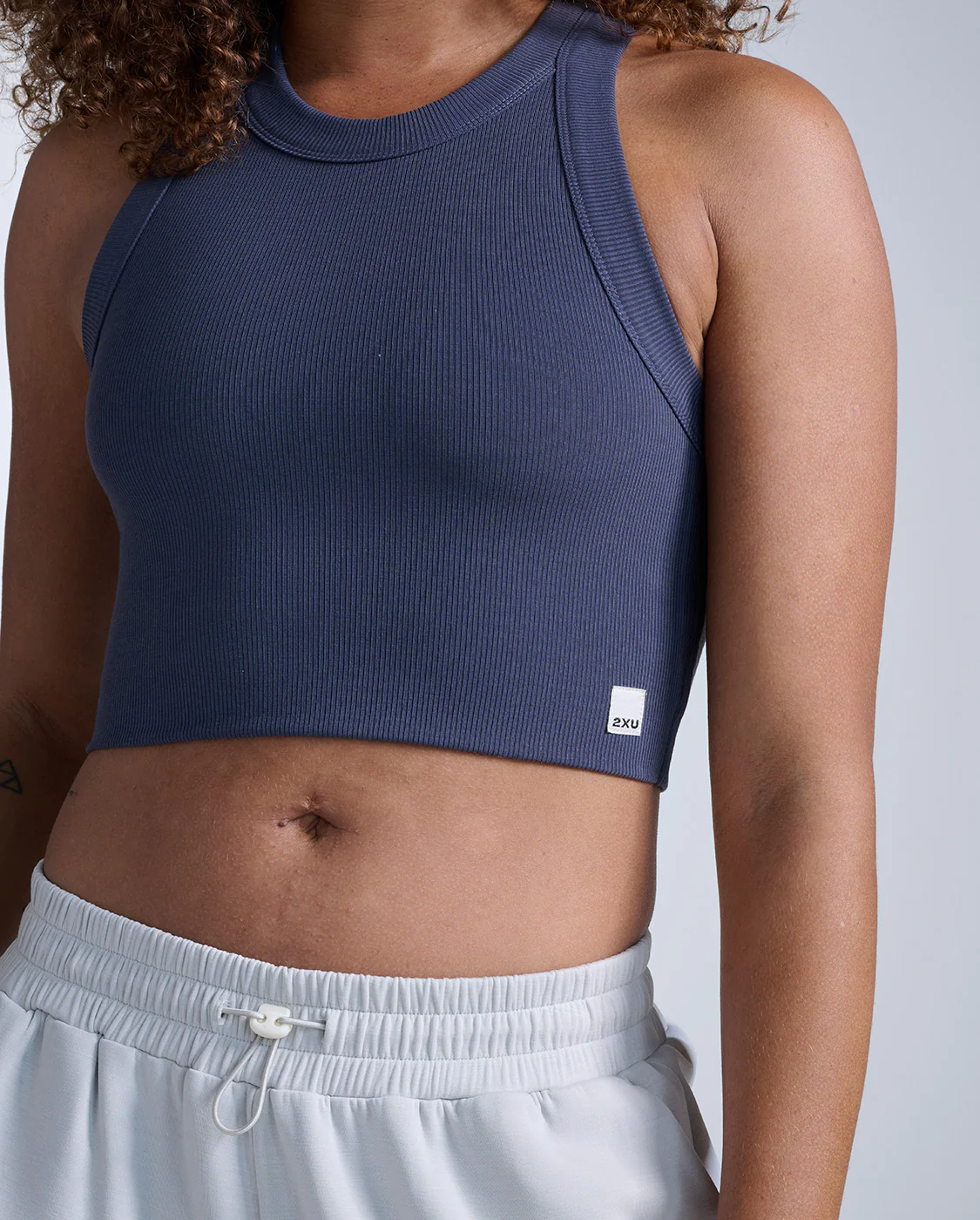 Fluid Tencel Ribbed Crop Tank - Image 4