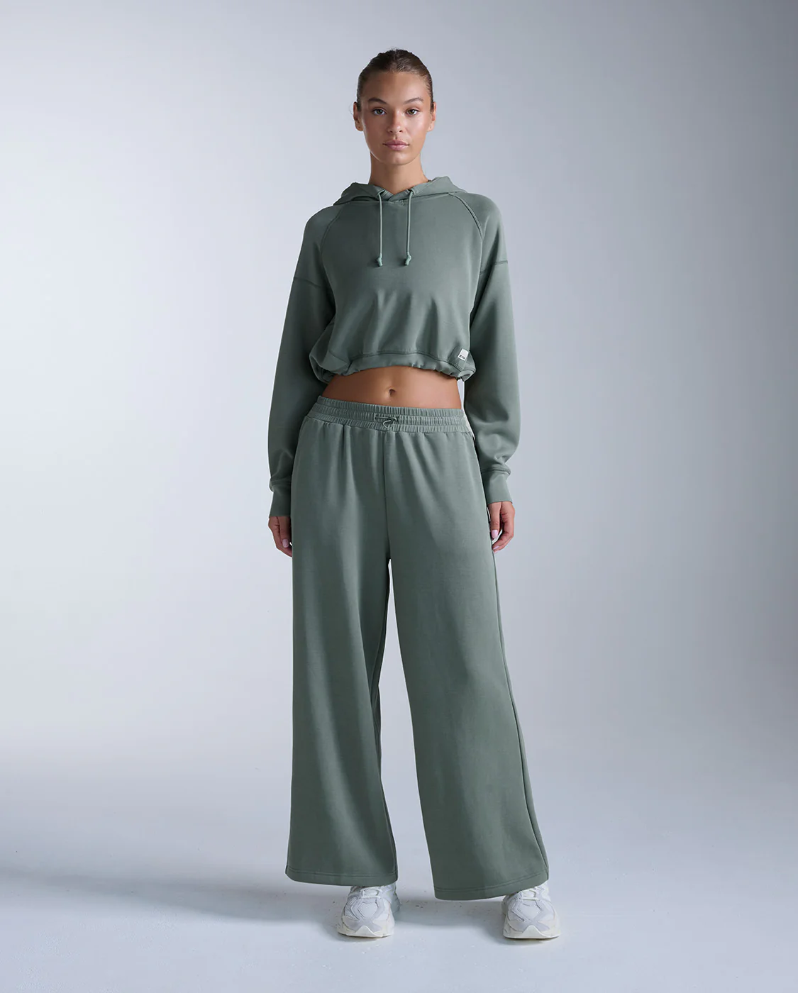 Wonderluxe Sand Washed Cropped Hoodie - Image 6