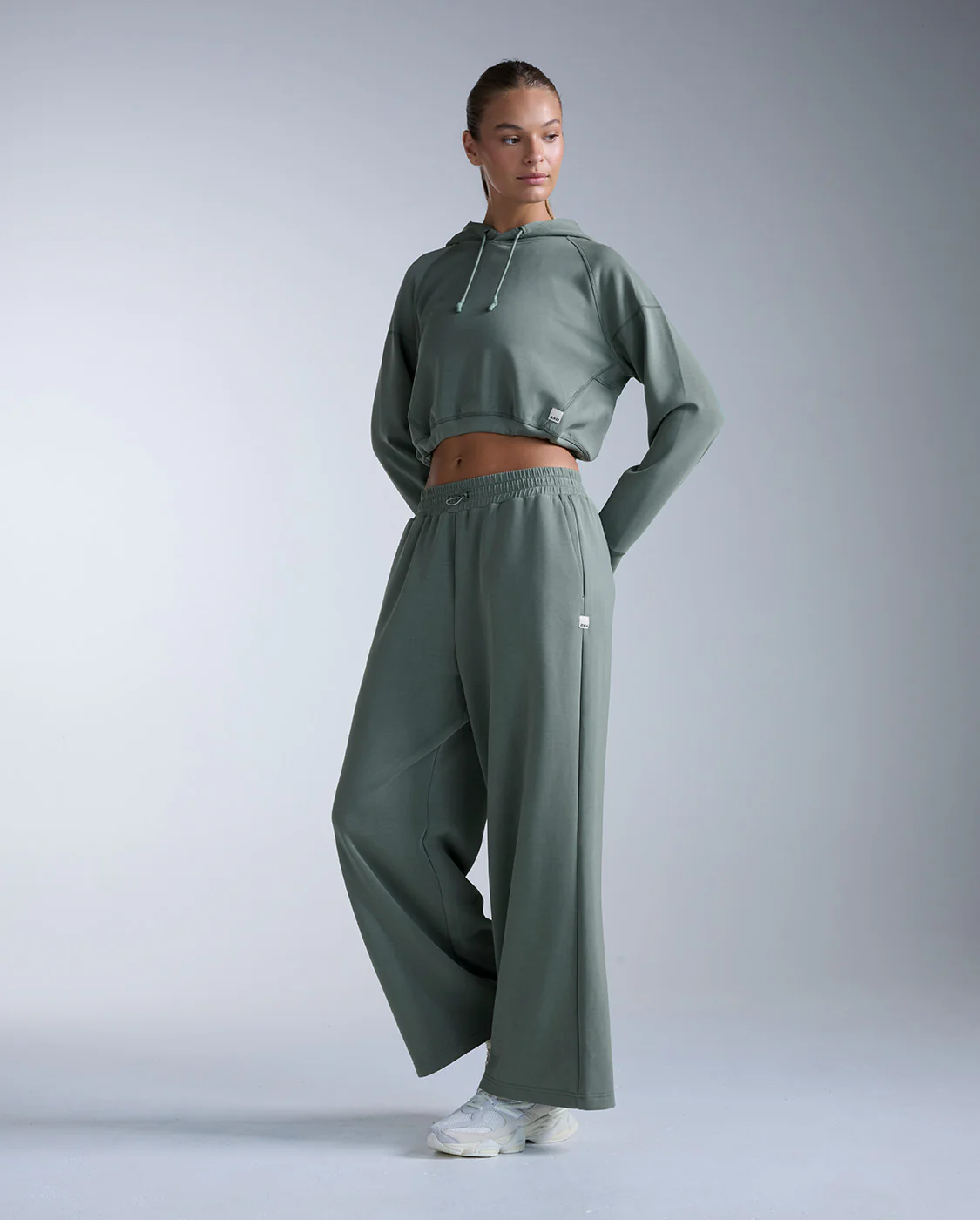 Wonderluxe Sand Washed Cropped Hoodie - Image 7
