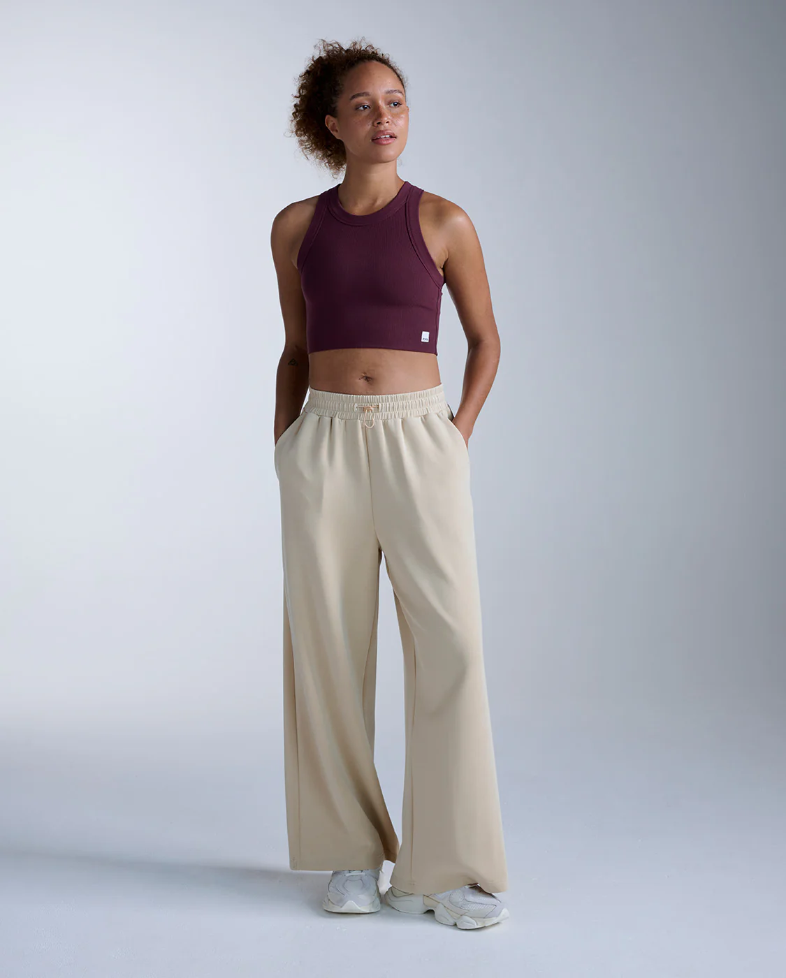 Wonderluxe Sand Washed Wide Leg Pants - Image 6